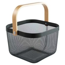 Metal Mesh Steel Basket, Storage Organizer Basket Multi-functional Hanging Ki...