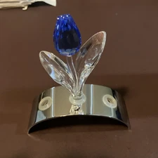 Swarovski Crystal SCS Renewal Gift Large Tulip BLUE NIB - Includes Holder