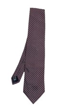 GUCCI men  s Silk Jackuard luxurious Tie I purple W A Monogrammed Pattern EX.CON