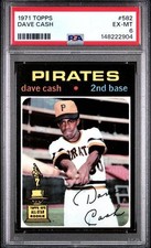 1971 Topps Baseball Trading Card DAVE CASH #582 Pirates PSA 6