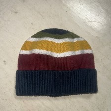 Striped Beanie Old Navy Sweater Knit Winter Blue Cuff Medium Boy Child Youth