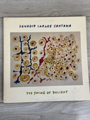 DEVADIP CARLOS SANTANA The Swing Of Delight WHITE LABEL PROMO Double LP 1980