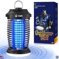 15W Electric Mosquito Bug Zapper, 4200V Waterproof Fly Trap with LED Light,