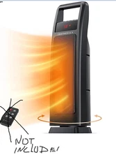 TaoTronics TT-HE008 1500W 24" Oscillating Portable Space Heater, No Remote