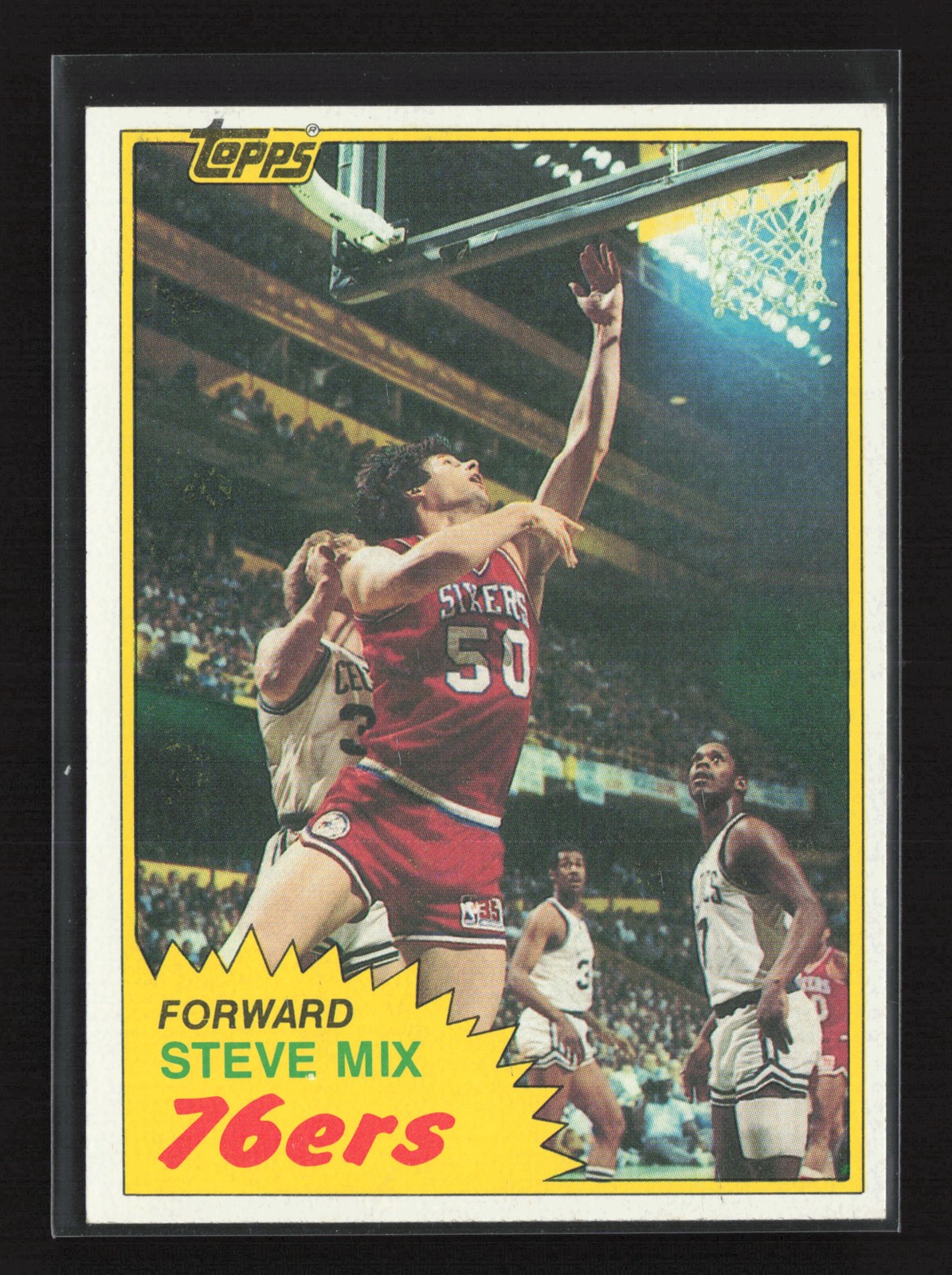 1981-82 Topps #E92 Steve Mix Philadelphia 76ers NM