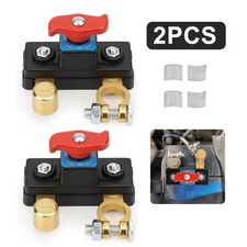 2Pcs 12V 24V Battery Disconnect Terminal Switch Kill Isolator Cut Off for Car RV