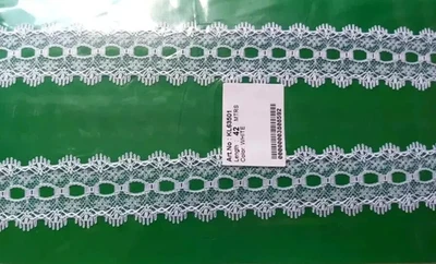 DAZZLING DESIGNESS 3 Meters 32MM Wide Nylon Eyelet Knitting In Lace Knitting Crafting DIY