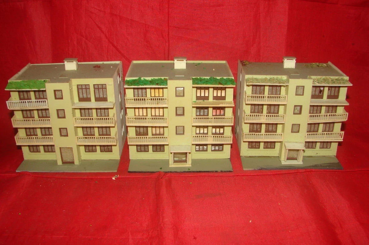 JOUEF HO MAQUETTE Jardinerie serre usine immeuble maison décor Lima