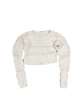 Helmut Lang sz S White Open Knit Cropped Sweater Size M