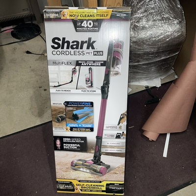 #ad Shark IZ163H Pet Plus Cordless Stick Vacuum HEPA Filter Raspberry $150.00