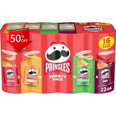 Pringles Grab And Go Variety Pack - 22oz/16ct