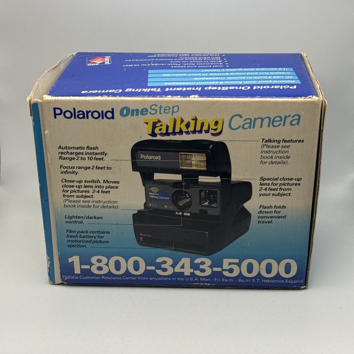 Máquina fotográfica instantanêa analógica Polaroid 636 Talking Camera (1994