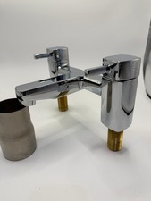 GROHE Get - Twin Handle Bath Mixer - Metal Handles