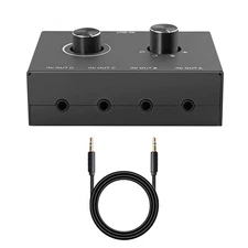 3.5mm Audio Switch Switcher Splitter 4x1 / 1x4 Bi-Directional Switcher 3.5mm