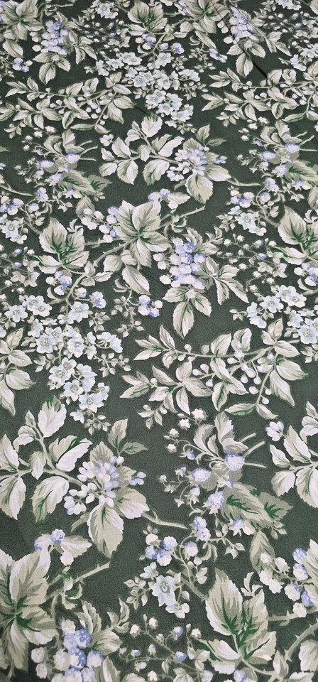 Funda nórdica reversible rara Laura Ashley Bramble floral verde reina, 1 farsa Foto 4 de 4