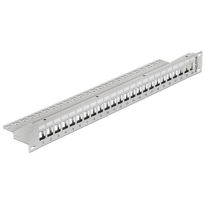 Delock 19? Keystone Patchpanel 24 Port grau