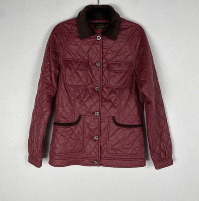 MUSTO Damen Jacke UK 10 gesteppt wattiert Cord Kragen Country Outdoor