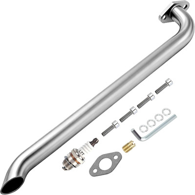 Minibike Exhaust Pipe Kit Replacement for Lifan 79Cc 105Cc 152-3 Engine Monster