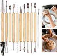 Schnitzwerkzeug Kit 11 Ton Holzgriff Modellierwerkzeug FüR TöPferarbeiten