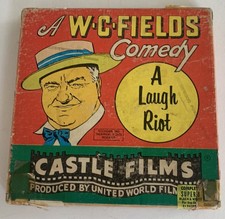 Early W.C.Fields Super 8 B  W Comedy "A Laugh Riot " by Castle Films