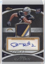 2010 Topps Finest Rookie Patch Auto 140/150 Ryan Mathews #53 Patch Auto 4p7