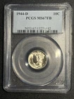 1944 D Silver Mercury Dime PCGS MS 67 FB Full Bands Coin