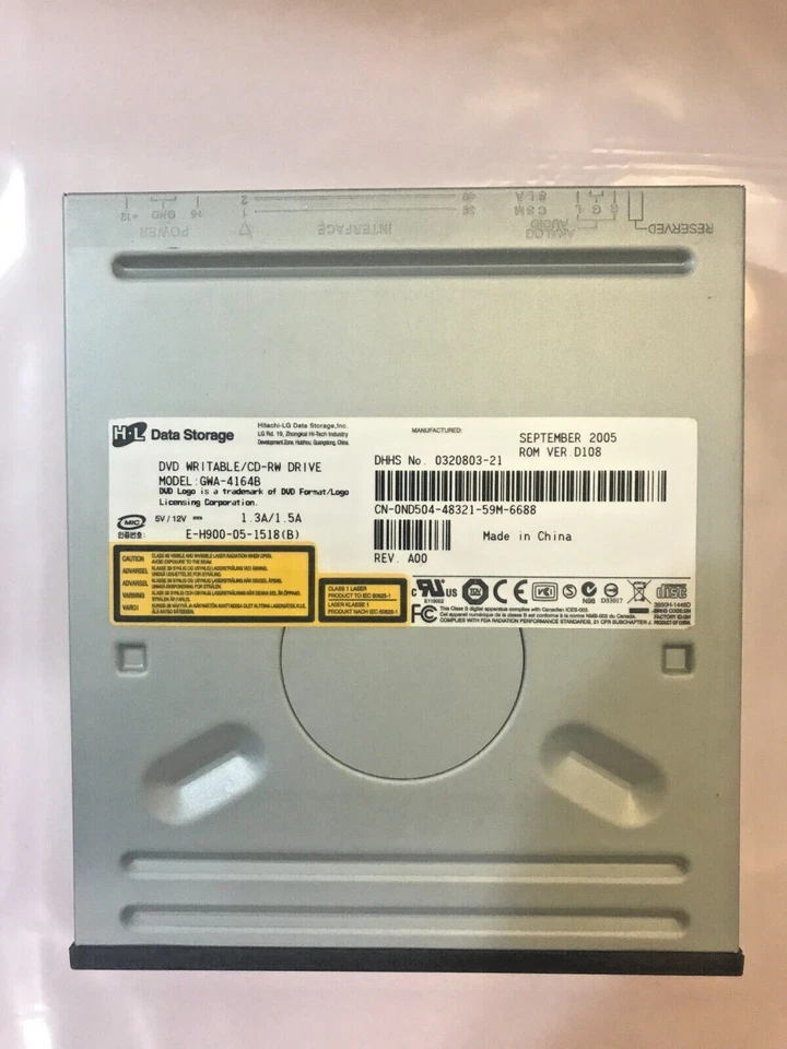 HL Data Storage GWA-4164B, DVD-R/RW/CD-RW BLACK - Image 2 of 2