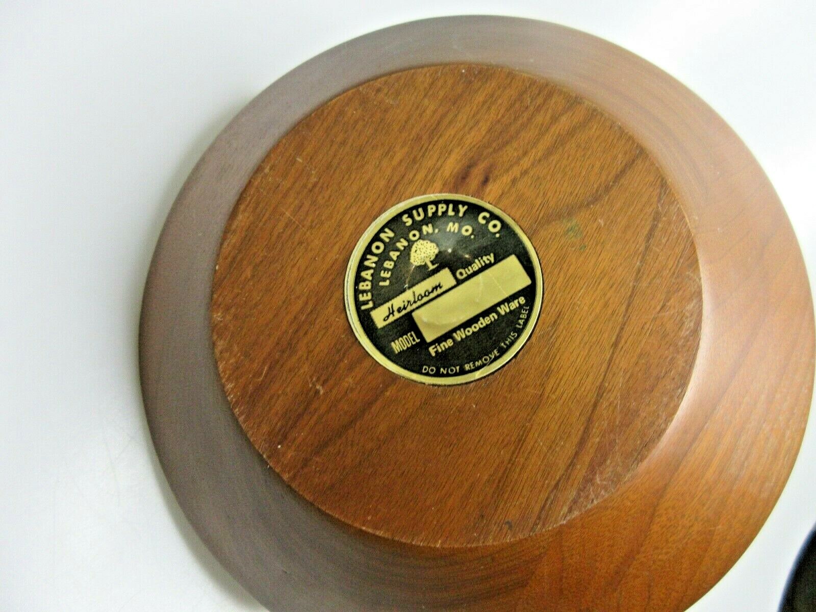 Wooden Nut Serving Bowl Lebanon Supply Co Heirloom Walnut & Chrome