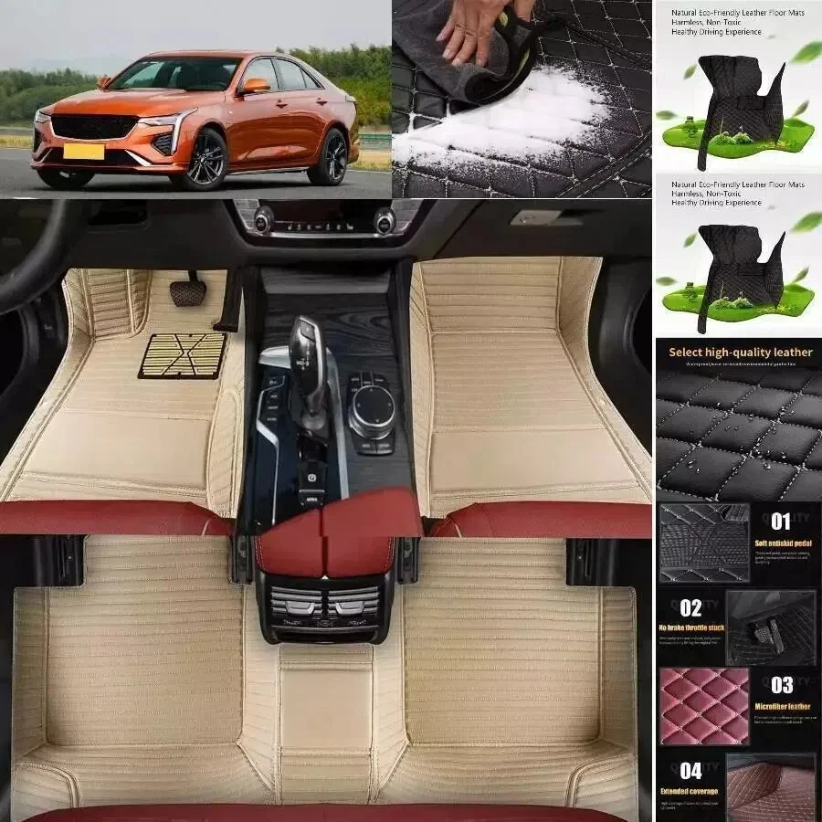 Luxury Car Mats For BMW 3 Series F30 E90 318i 320i 323i 325i 328i 330i 335i 340i — 第 3/4 张图片