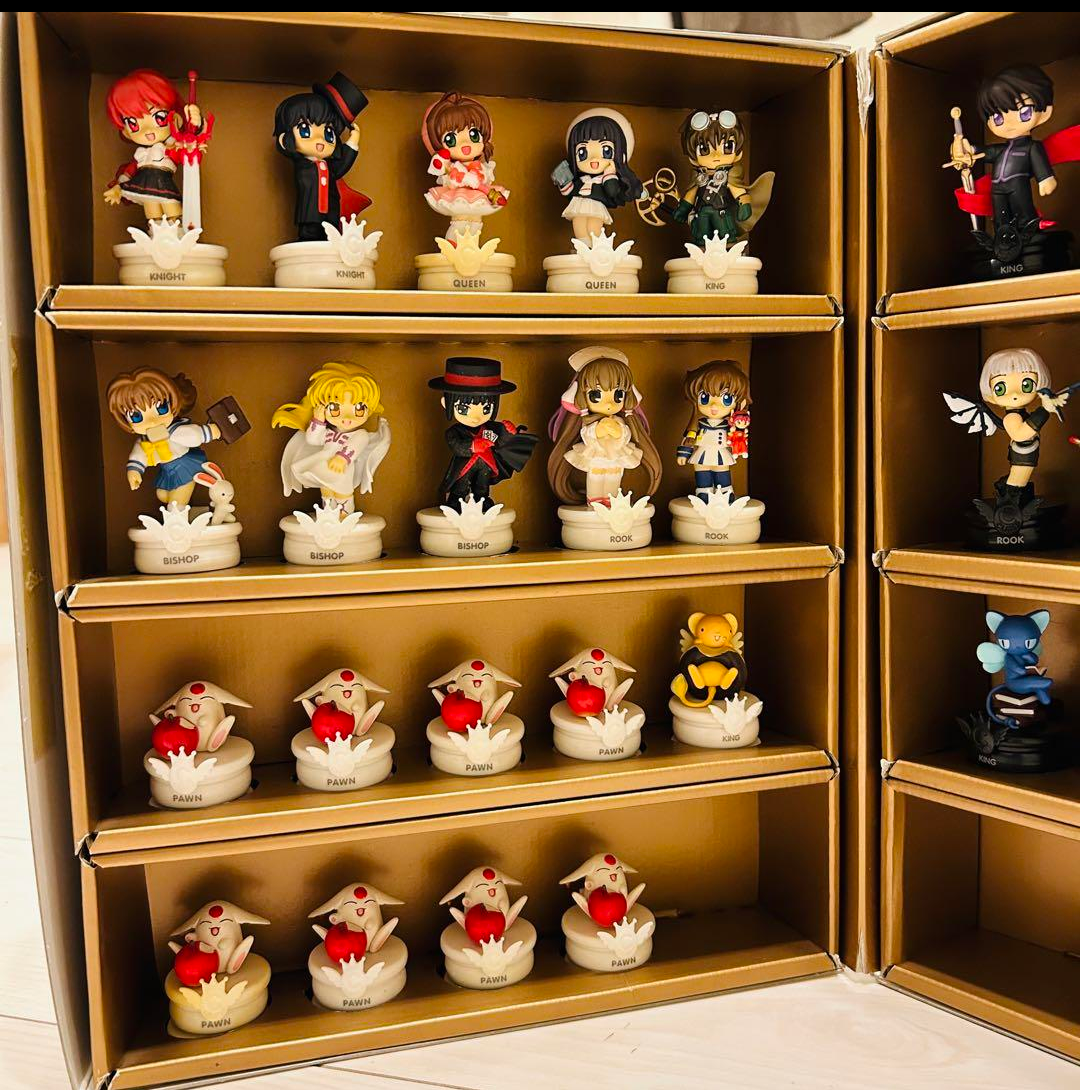 CLAMPアニメチェスフィギュアセット 18体 CLAMP NO KISEKI Chess Pieces 38 Board Supplement of Books XXXHOLiC