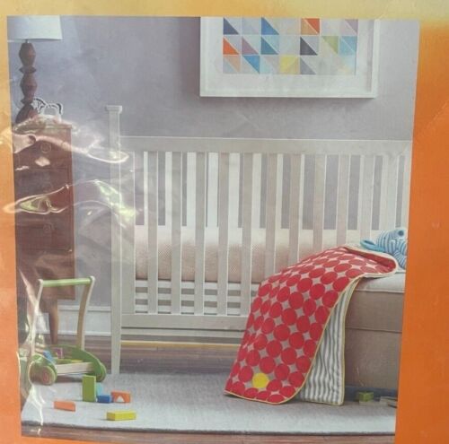 ☘� Biancheria da letto culla puntini rossi e grigi 3 pezzi copertura lenzuola gioco giggle bambino nuova con scatola☘� - Foto 1 di 10