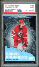 2016-17 Upper Deck Rookie Breakouts Sebastian Aho RC PSA