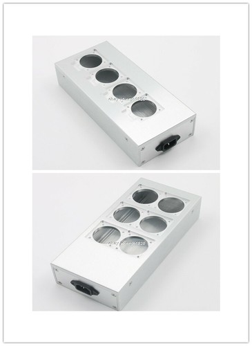 Full aluminum HIFI EU power case 4 / 6 outlet European standard power socket box - 第 1/11 張圖片