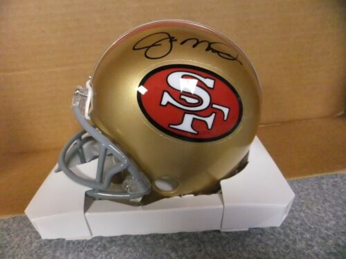 L#A63 Joe Montana autographed throwback mini helmet, San Francisco 49ers, COA - Picture 1 of 3