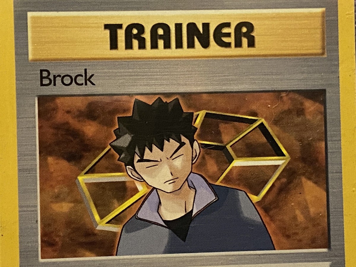 Brock Trainer Rare - Nintendo Pokemon Gym Heroes 98/132