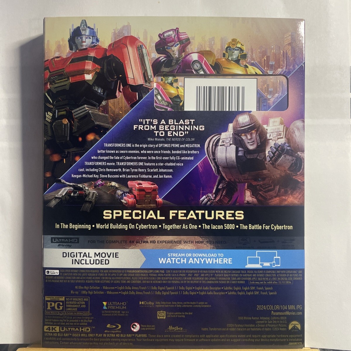 トランスフォーマー 4K ULTRA HD+Blu-ray Amazon.com: Transformers [4K UHD] : Pat Mulderrig, Josh