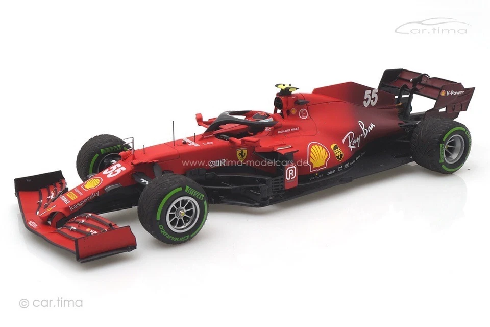 Ferrari SF21 GP Emilia-Romagna 2021 Carlos Sainz BBR 1:18 BBR211855 - Bild 1 von 4