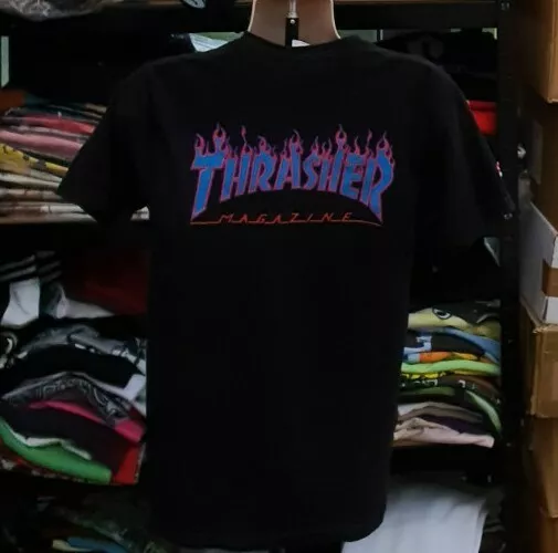 SS15 Supreme X Thrasher Flames T Shirt Taille M Rare