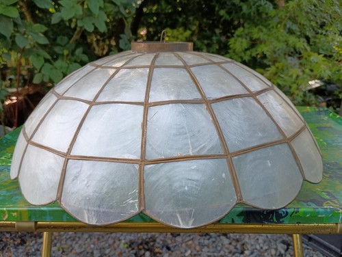 Vintage Capiz Lamp Shade 16"