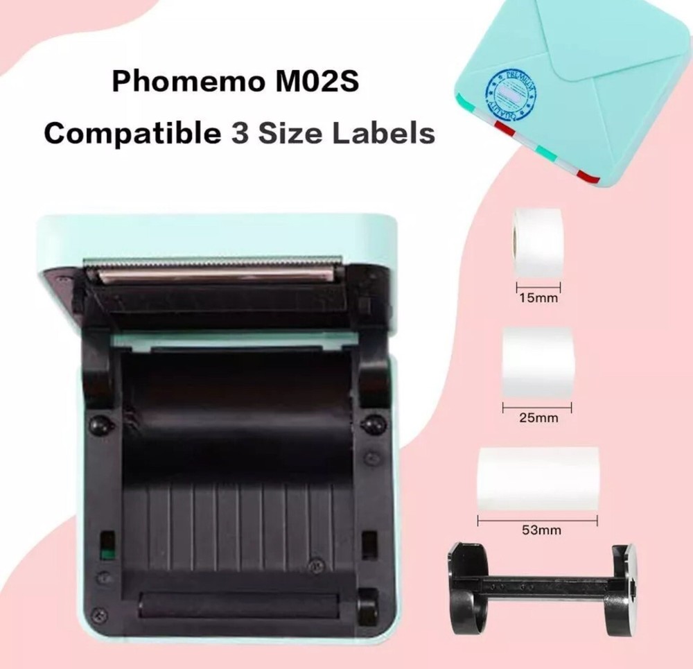Mini Bluetooth Thermal Printer for Photo & Label Printing in Green Mini Bluetooth Thermal Printer for Photo & Label Printing in Green