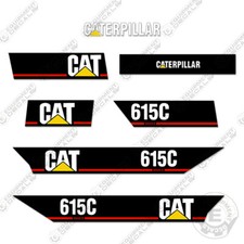 Fits Caterpillar 615C Series II Decal Elevating Motor Scraper Equipment Decals