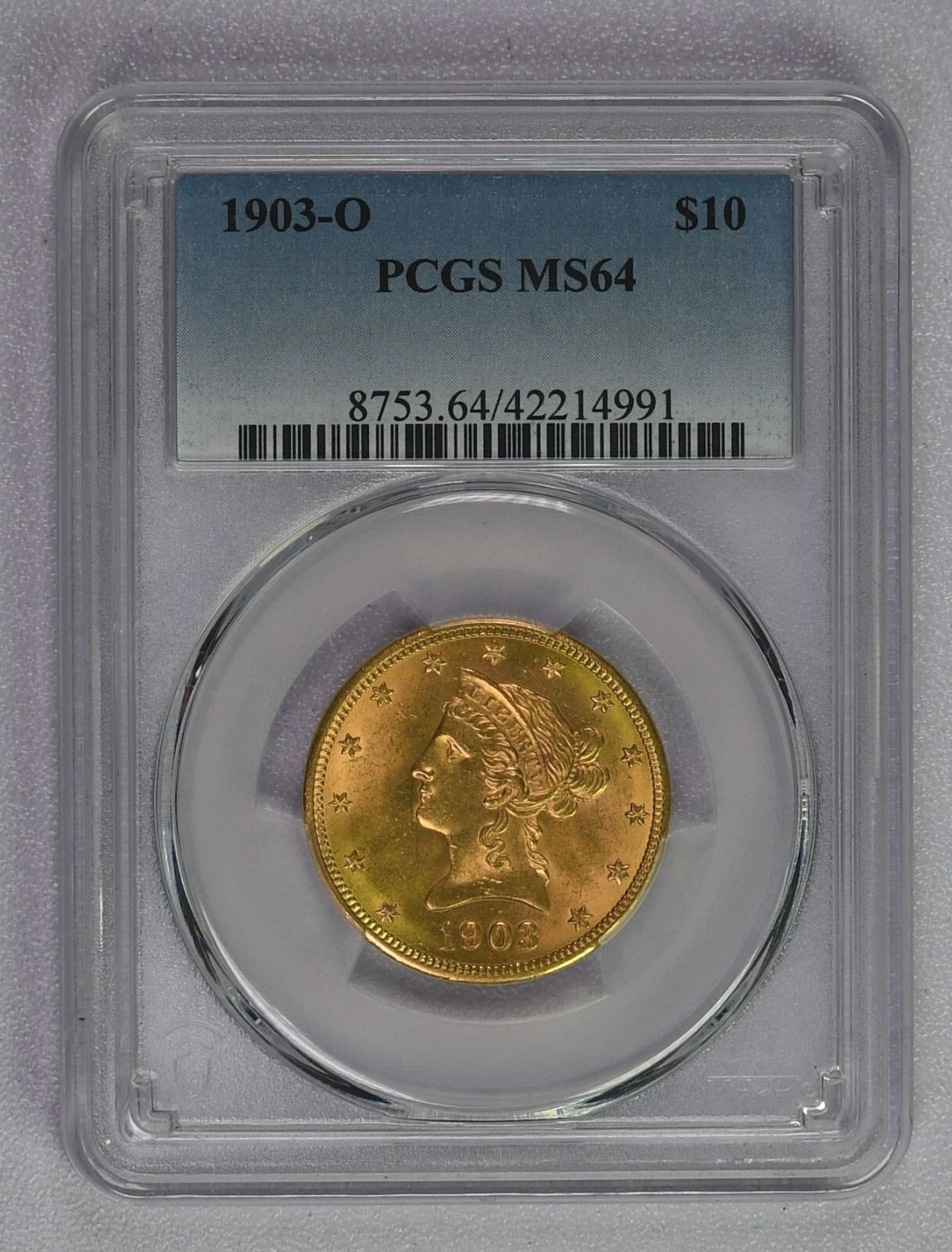 1903 O  PCGS graded MS64 $10 Gold TEN DOLLAR Liberty New Orleans!!