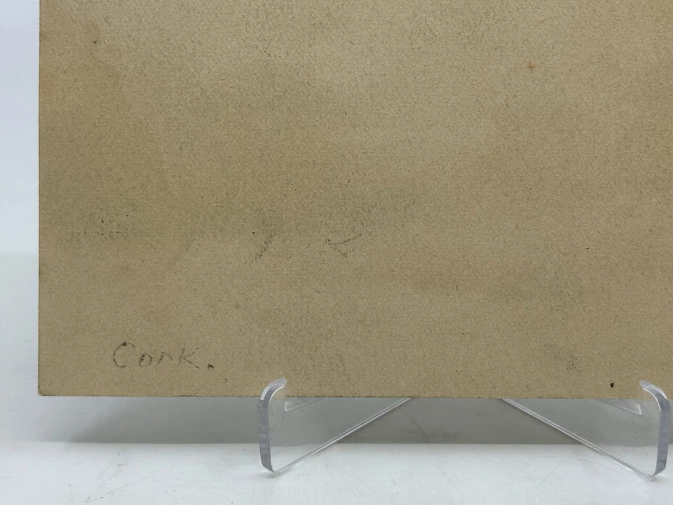 Lápiz Original HENRY KOCH Grafito Dibujo CORCHO ¿Irlanda? SGV CA Artista Raro Foto 4 de 4