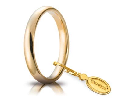 Ehering Vicenza (18K) 3 mm breit 3,94 Gramm 750er Gelbgold klassischer Trauring  - Bild 1 von 4
