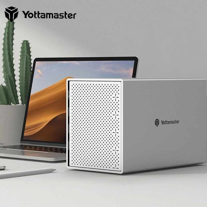 Yottamaster 5 Bay RAID Hard Drive Enclosure Type C USB3.0 For 2.5&3.5" SATA HDD - Image 2 of 4