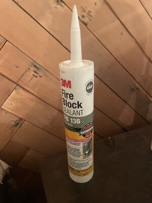 Qty 2 3M 10.1 fl. oz. Gray Fire Block Specialty Sealant - FB 136