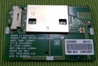 Module wifi Bluetooth télé Lg 55UC970V-ZA Référence: LGSBW41 - vente de