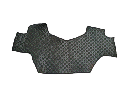 Black Eco Leather Green Mats for Claas Arion Tractors