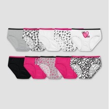 HANES 13 PACK GIRLS TODDLER TAGLESS HIPSTER