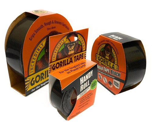 Gorilla Tape Duct Gaffer Tape Black Heavy Duty 100% Weather & Waterproof Strong. - Picture 3 of 7